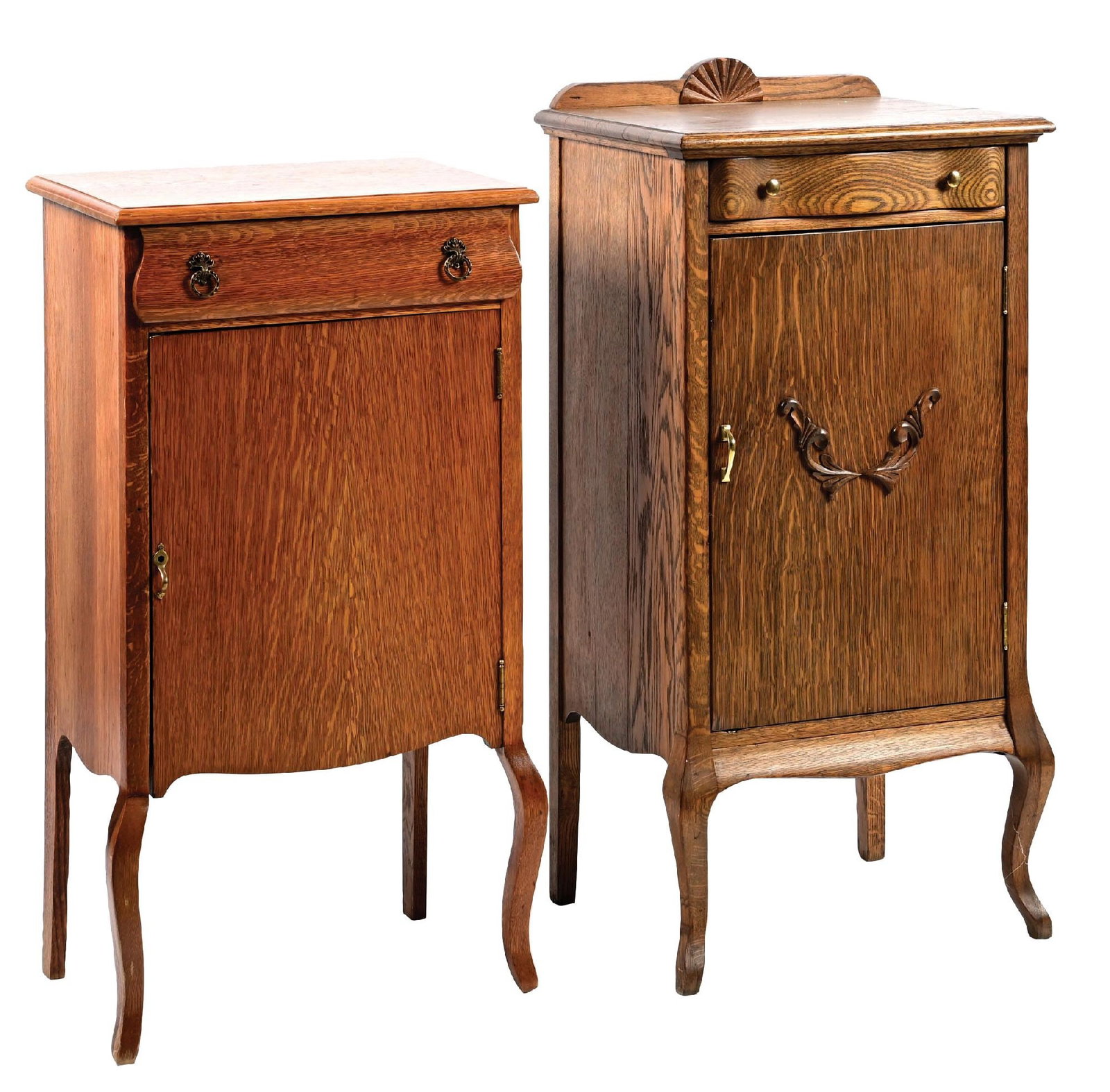 PAIR OF PHONOGRAPH STANDS (1 of 5)
