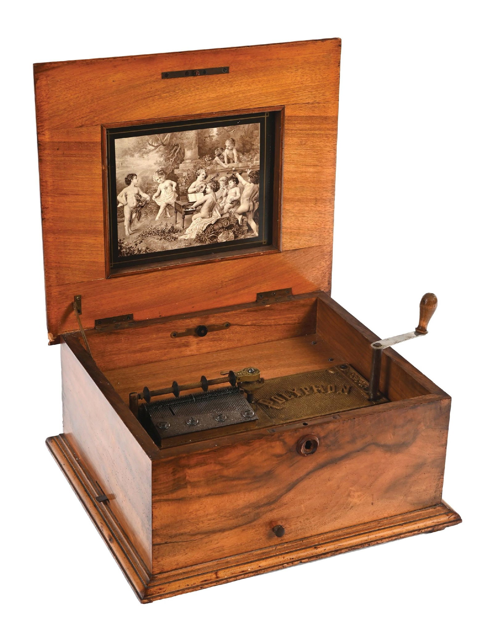 EARLY 1890'S POLYPHON 11" POLYPHON DISC MUSIC BOX (1 of 9)