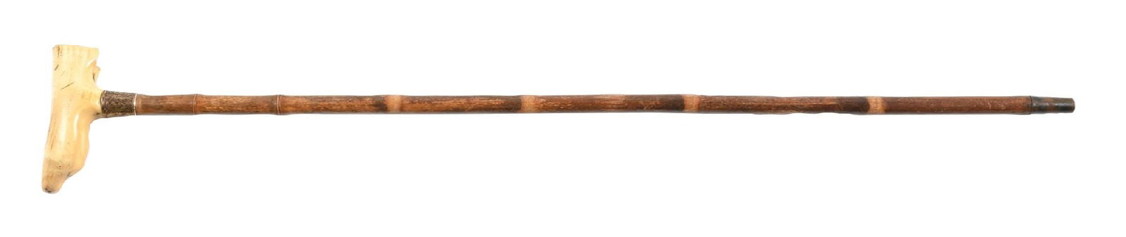 CANE WITH WHALE TOOTH HANDLE (1 of 7)