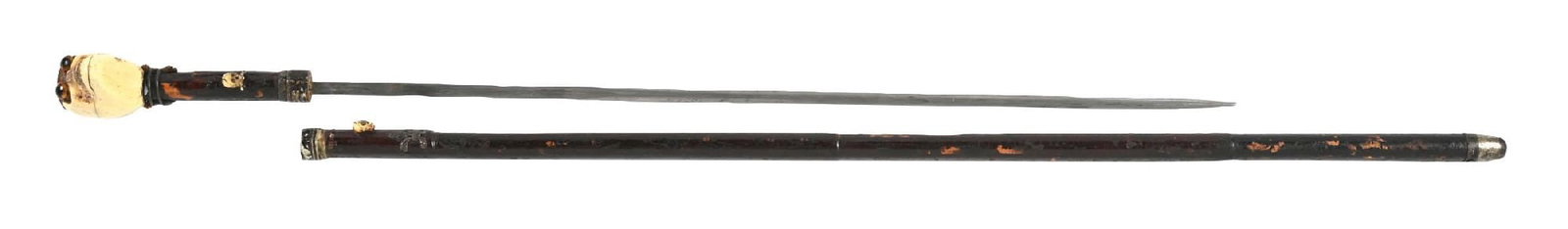 BONE SKELETON CANE WITH COMPASS (1 of 9)