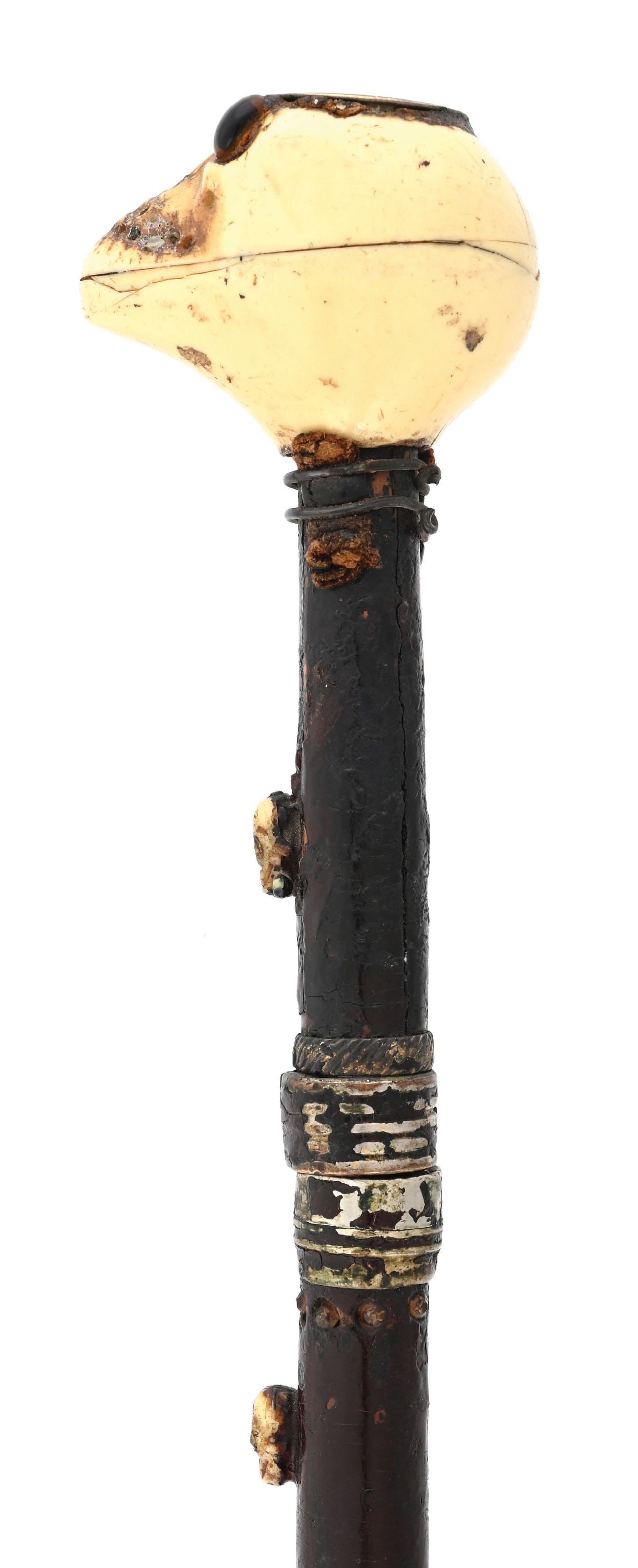 BONE SKELETON CANE WITH COMPASS - 5