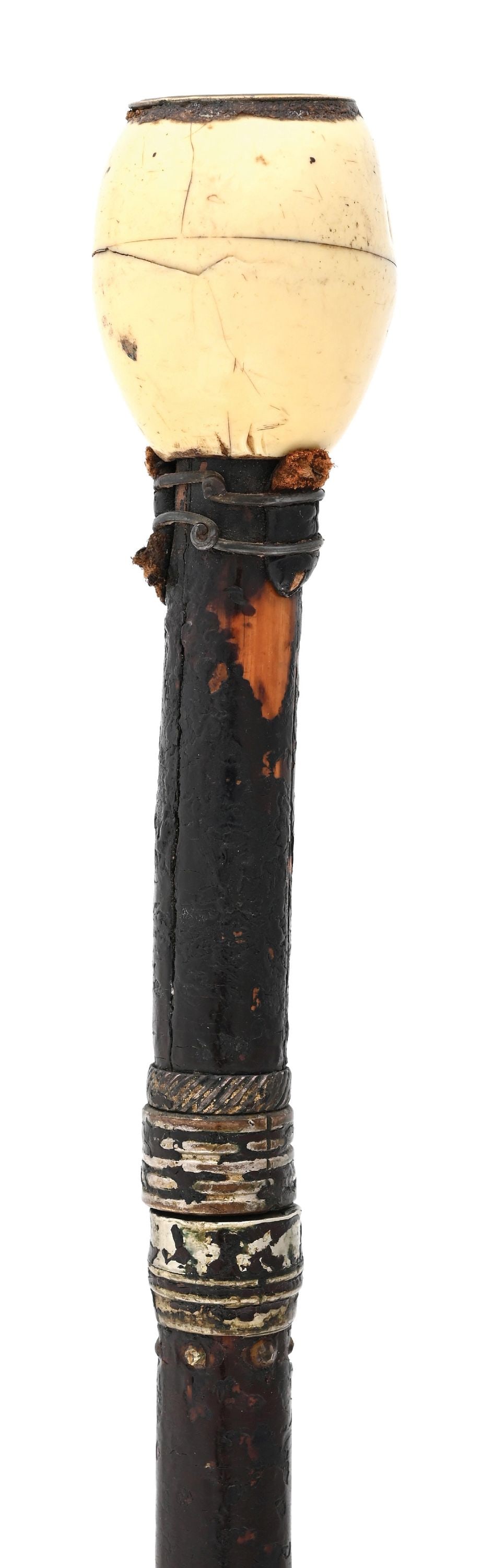 BONE SKELETON CANE WITH COMPASS - 6