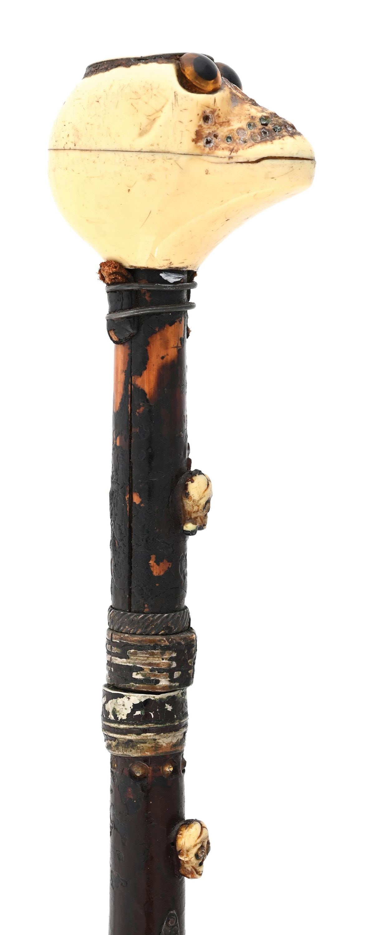 BONE SKELETON CANE WITH COMPASS - 7
