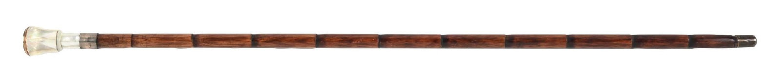 ANTIQUE BAMBOO SHAFT GLASS KNOB DICE CANE (1 of 7)