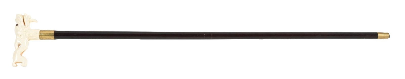 ANTIQUE CARVED BONE CANE (1 of 7)