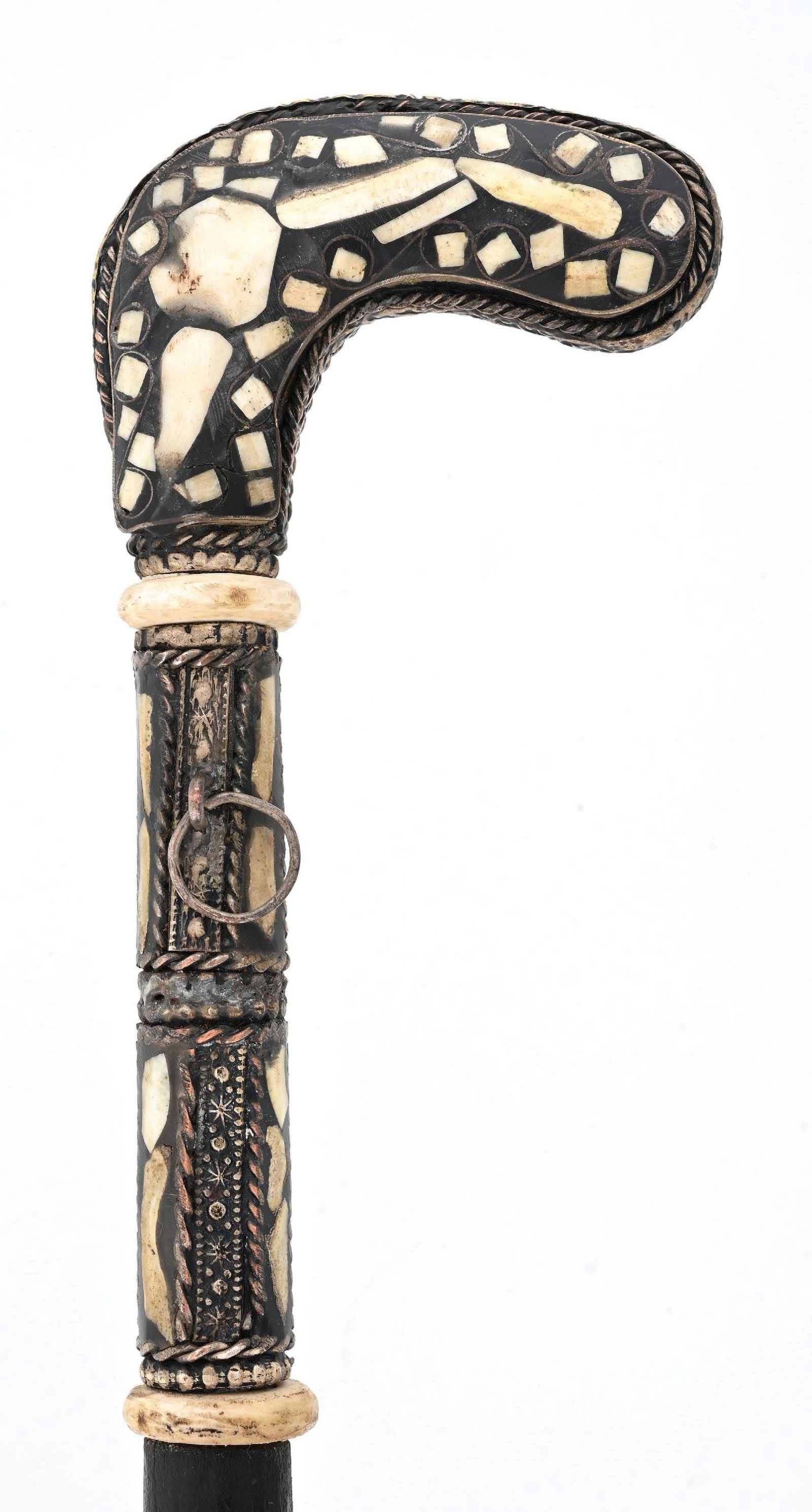 ANTIQUE MOROCCAN DAGGER CANE - 4