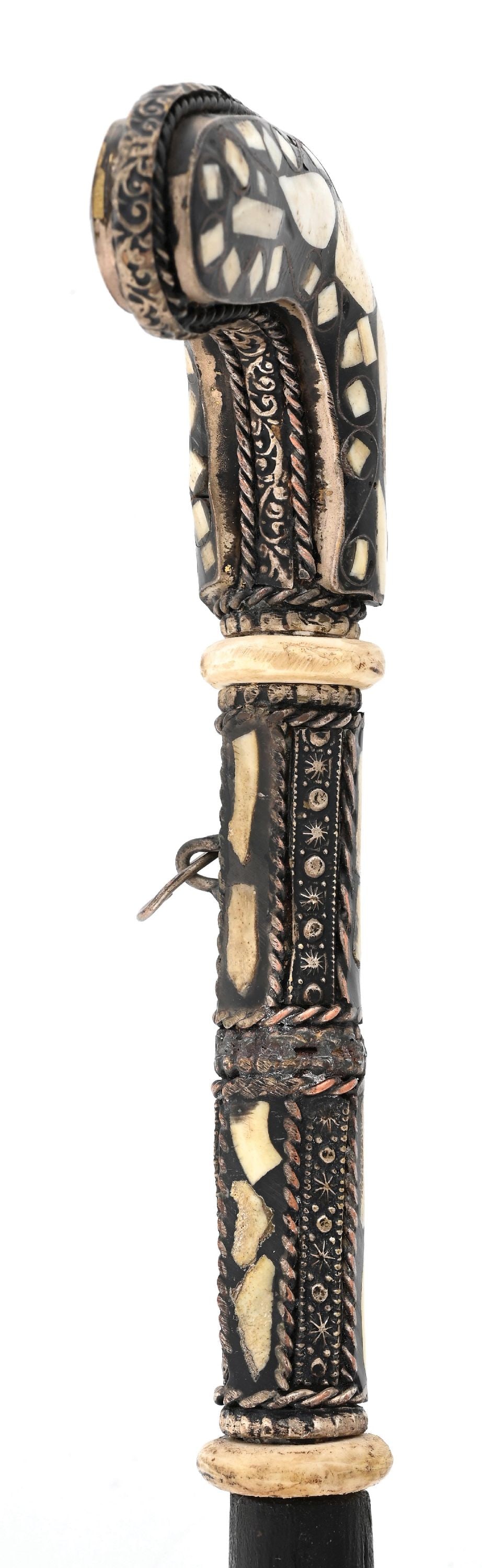 ANTIQUE MOROCCAN DAGGER CANE - 7