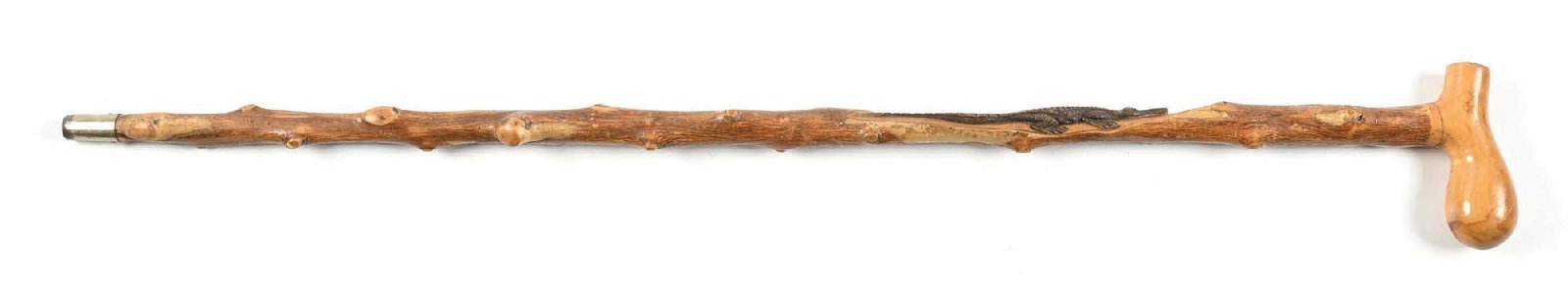 CARVED ALLIGATOR CANE - 2