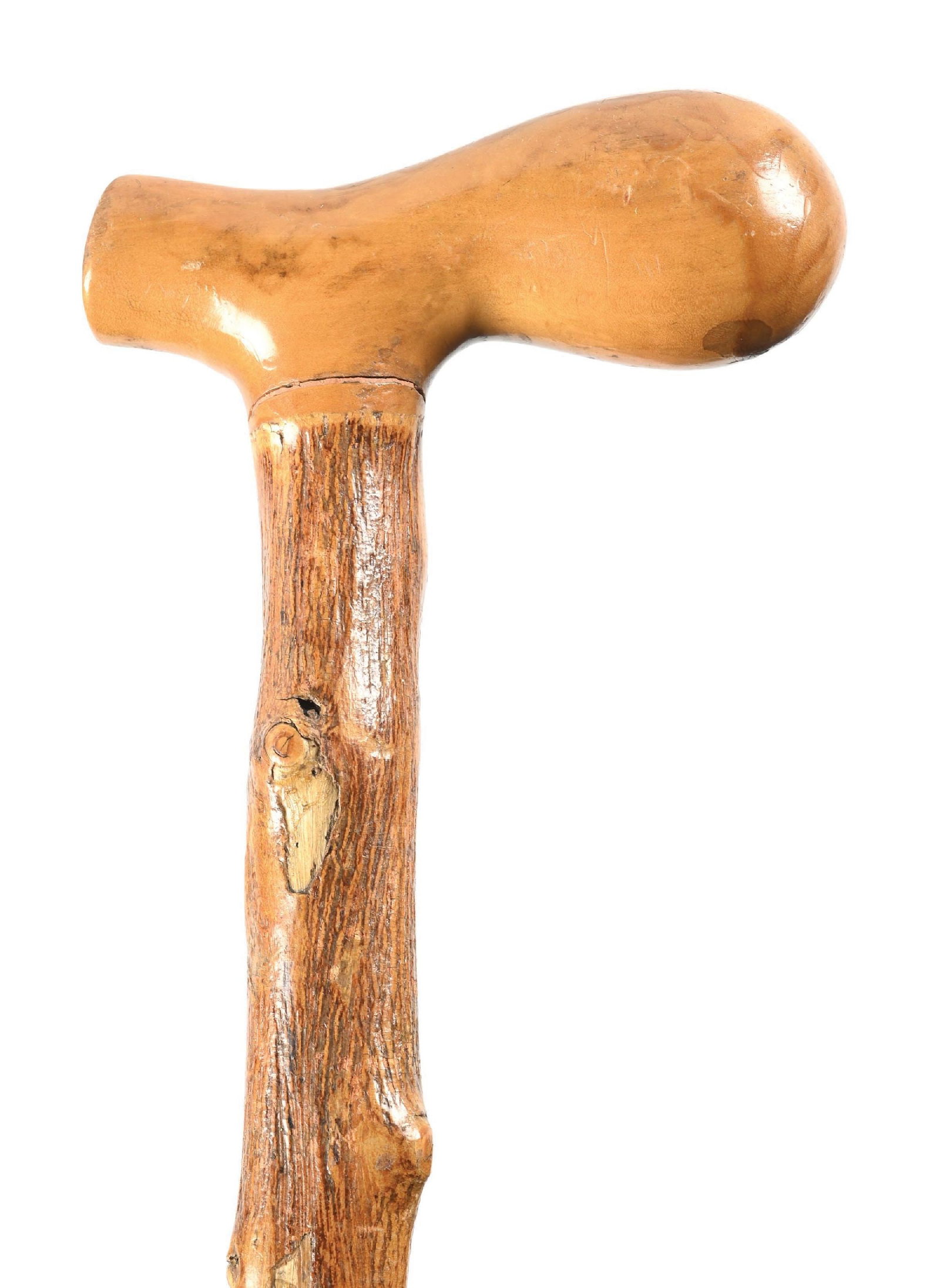 CARVED ALLIGATOR CANE - 3