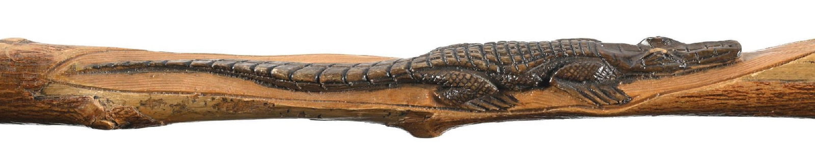 CARVED ALLIGATOR CANE - 6