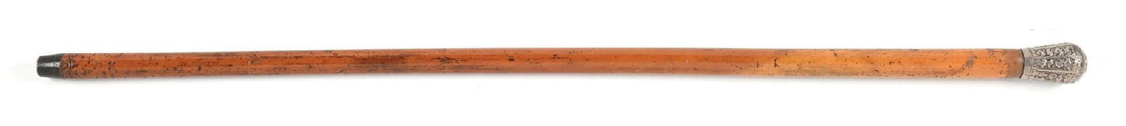 SILVER-TOPPED COMPASS CANE - 2