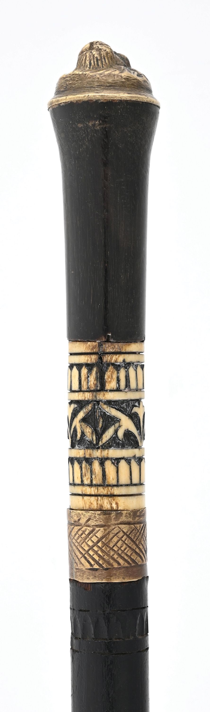 BLACK LACQUERED SWORD CANE - 6