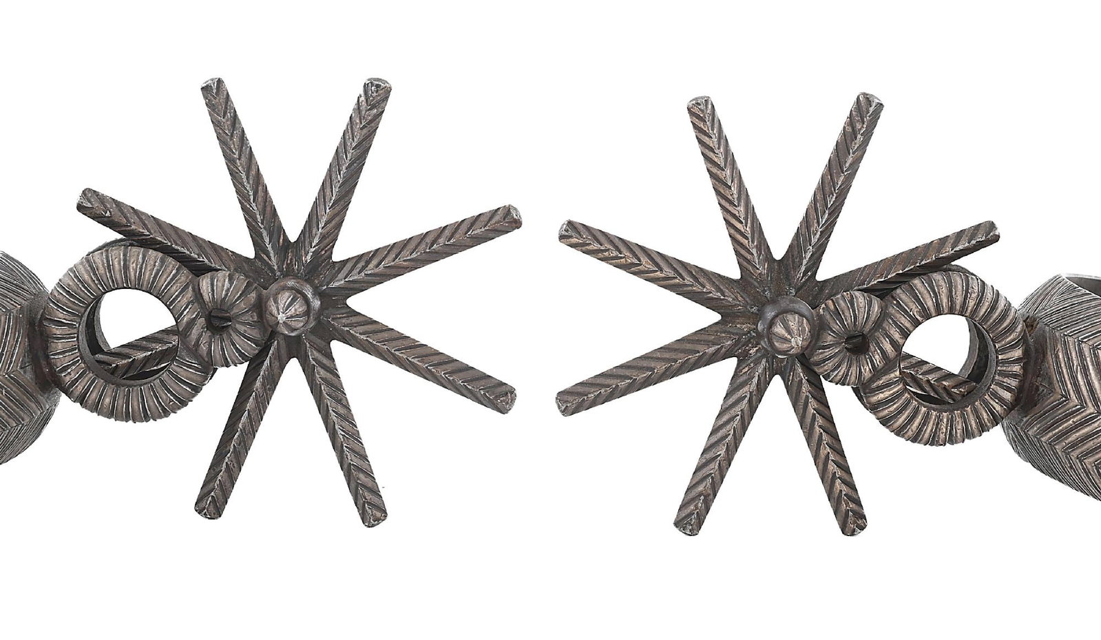 HERRINGBONE PATTERN CHARRO SPURS - 3