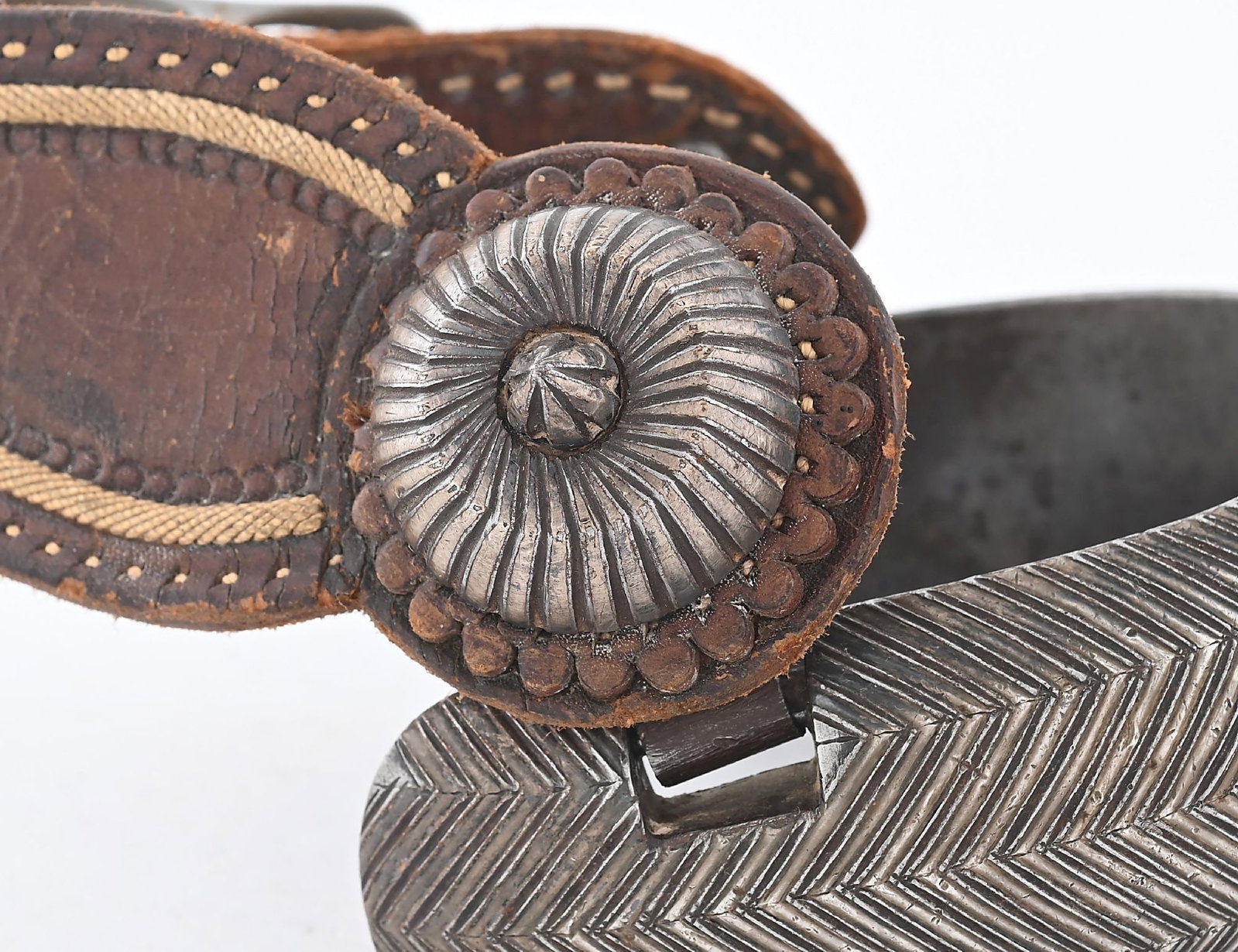 HERRINGBONE PATTERN CHARRO SPURS - 5