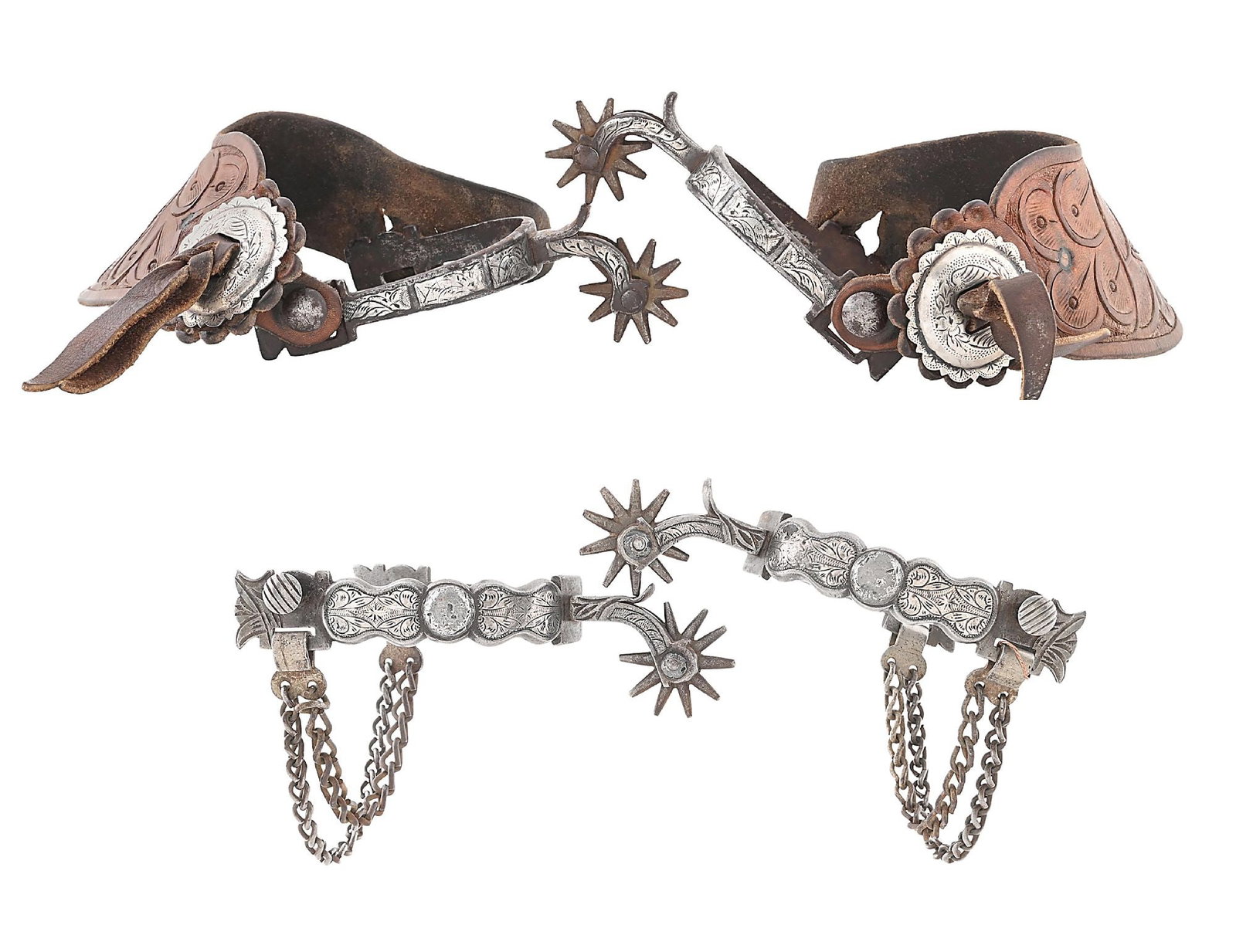 LOT OF 2: CALIFORNIA STYLE SPURS (1 of 9)