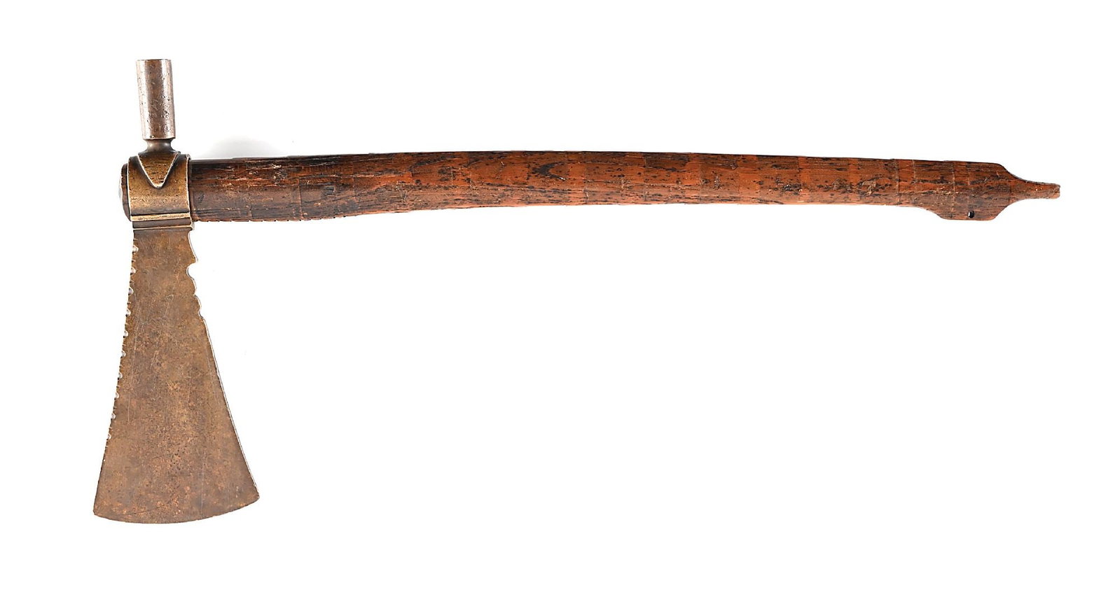 WESTERN PIPE TOMAHAWK WITH BRASS HEAD (1 of 7)
