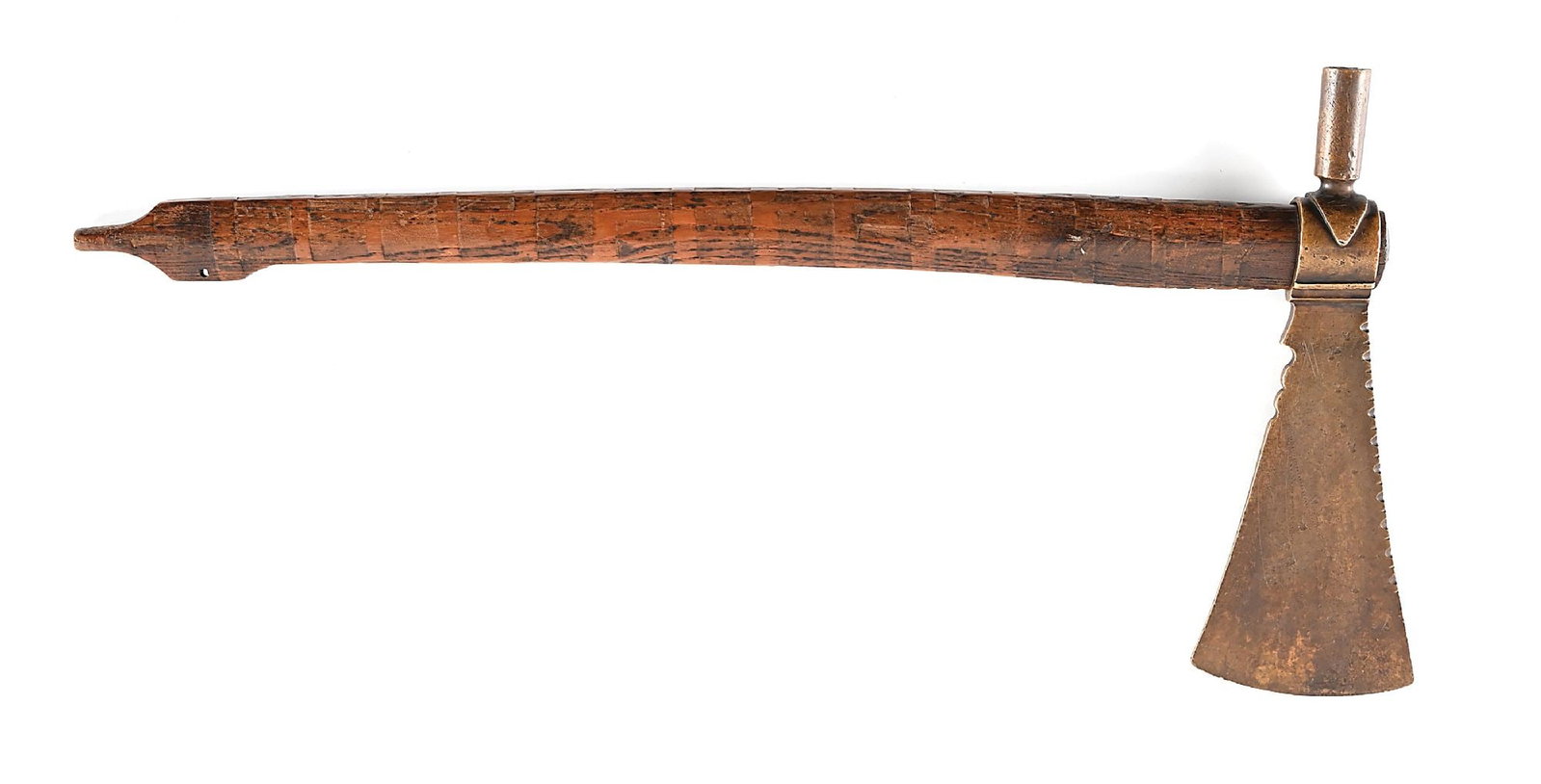 WESTERN PIPE TOMAHAWK WITH BRASS HEAD - 2