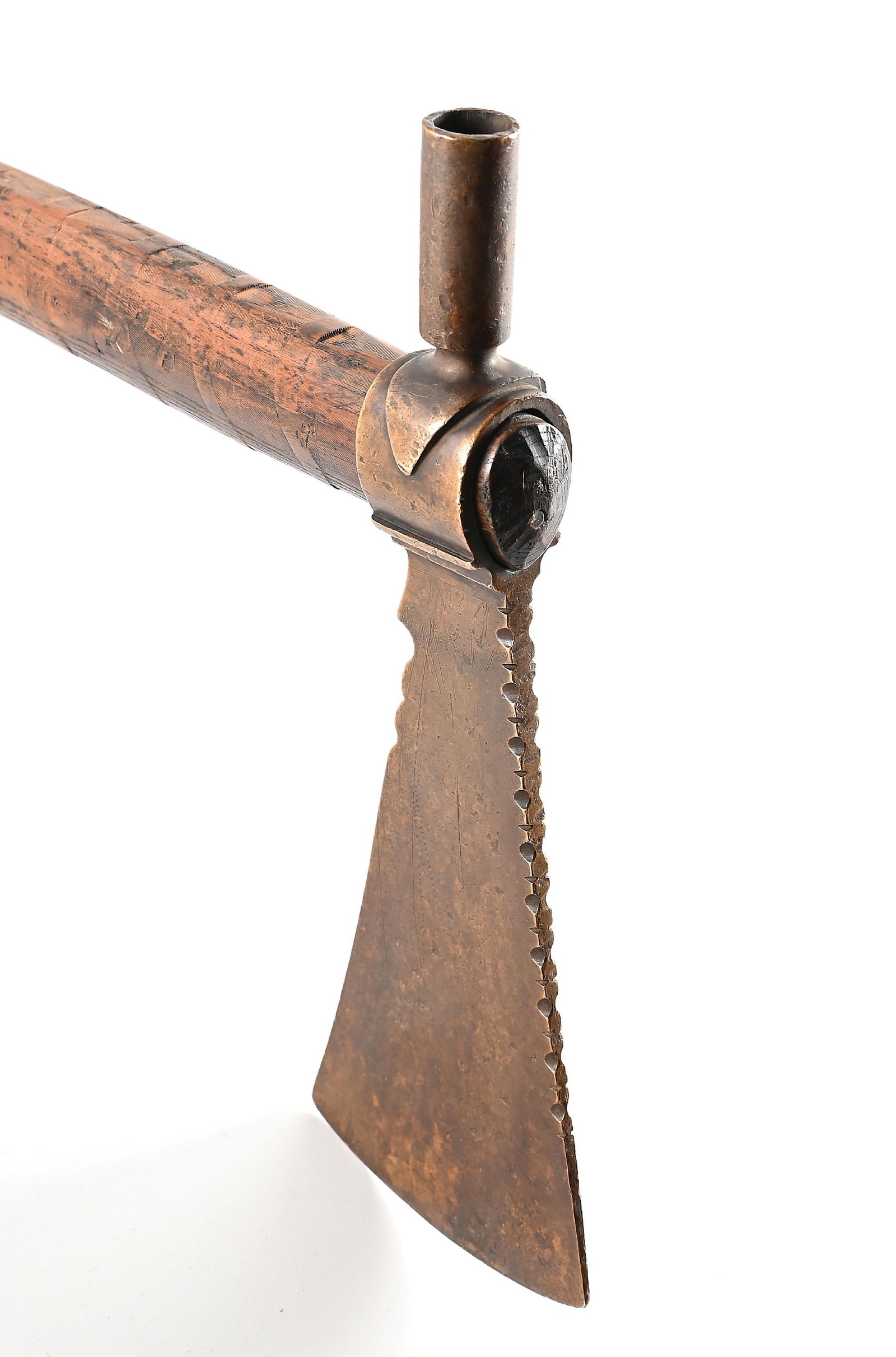 WESTERN PIPE TOMAHAWK WITH BRASS HEAD - 5