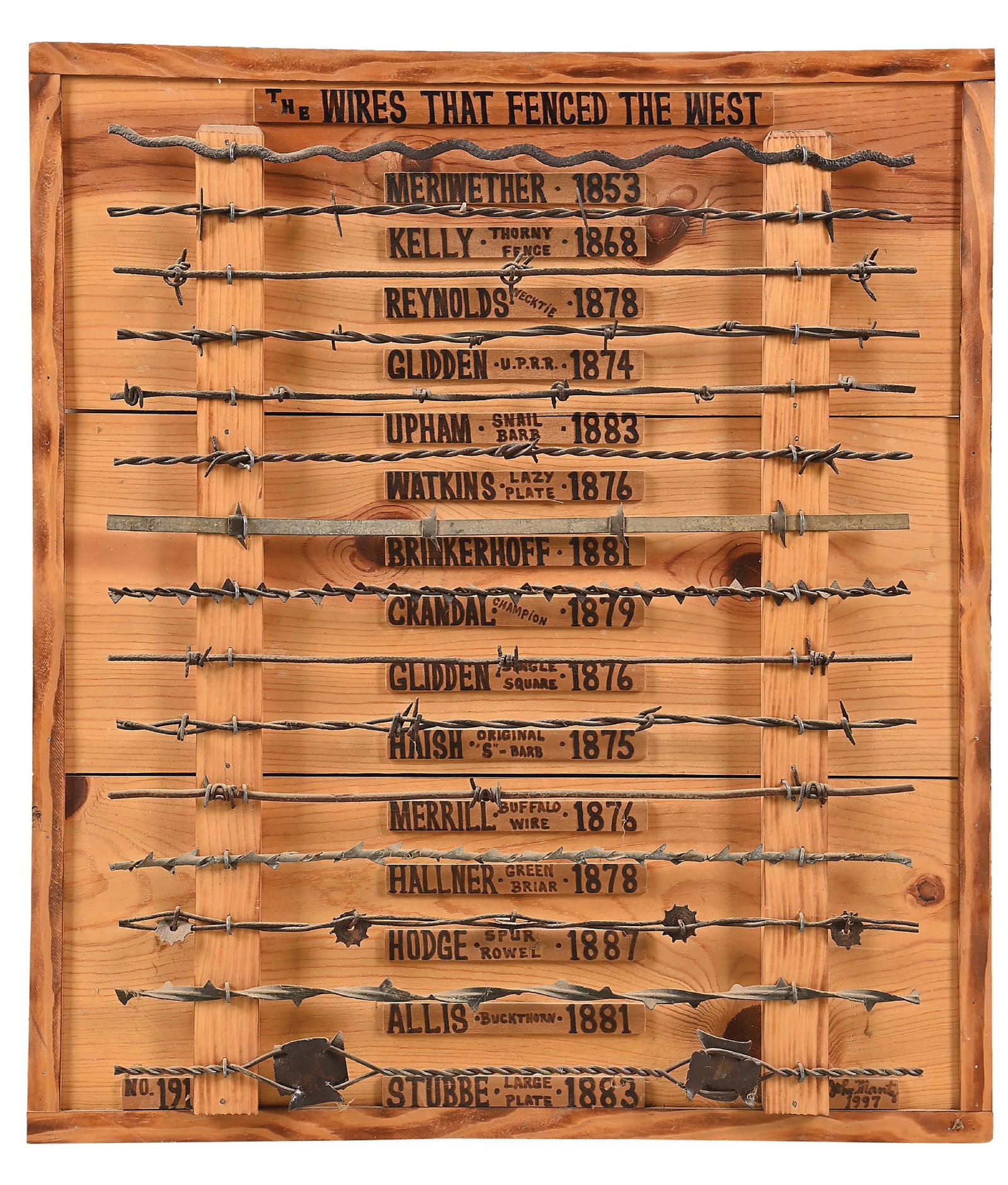 A COLLECTION OF BARBED WIRE (1 of 5)