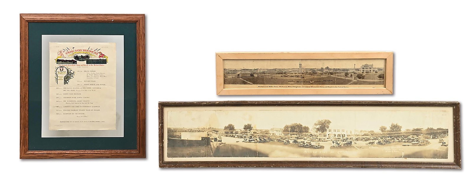 LOT OF 3: FRAMED 101 RANCH ITEMS (1 of 3)
