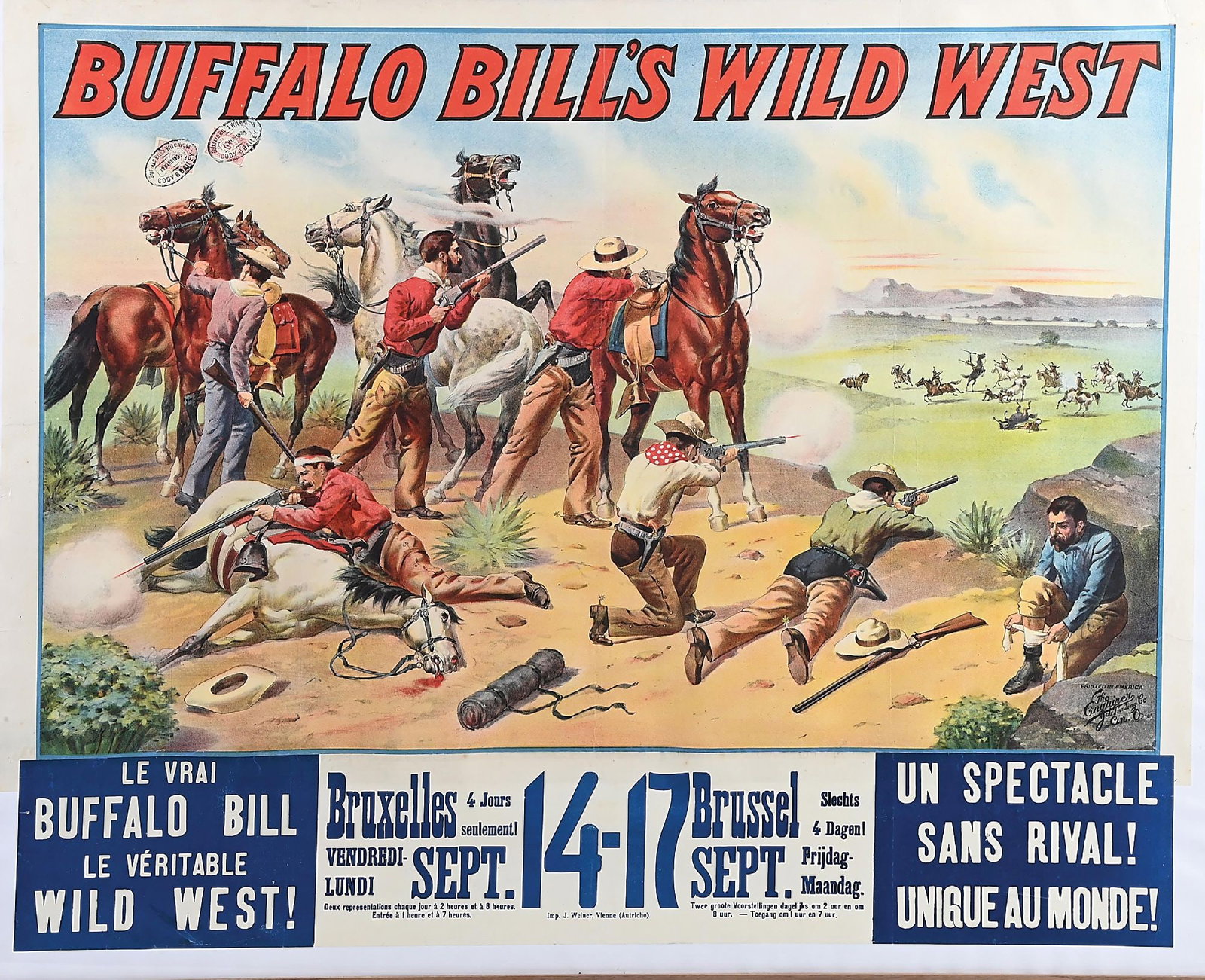 BUFFALO BILL'S WILD WEST FRAMED POSTER (1 of 7)