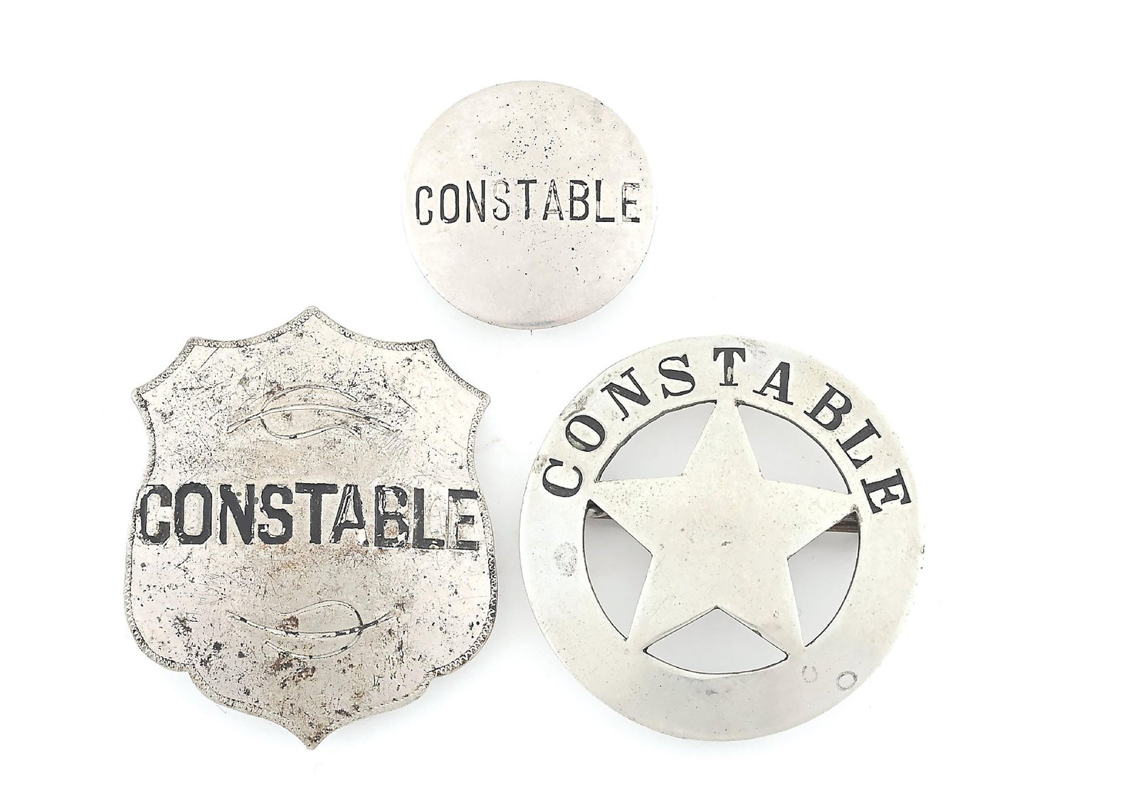 LOT OF 3: CONSTABLE BADGES (1 of 2)