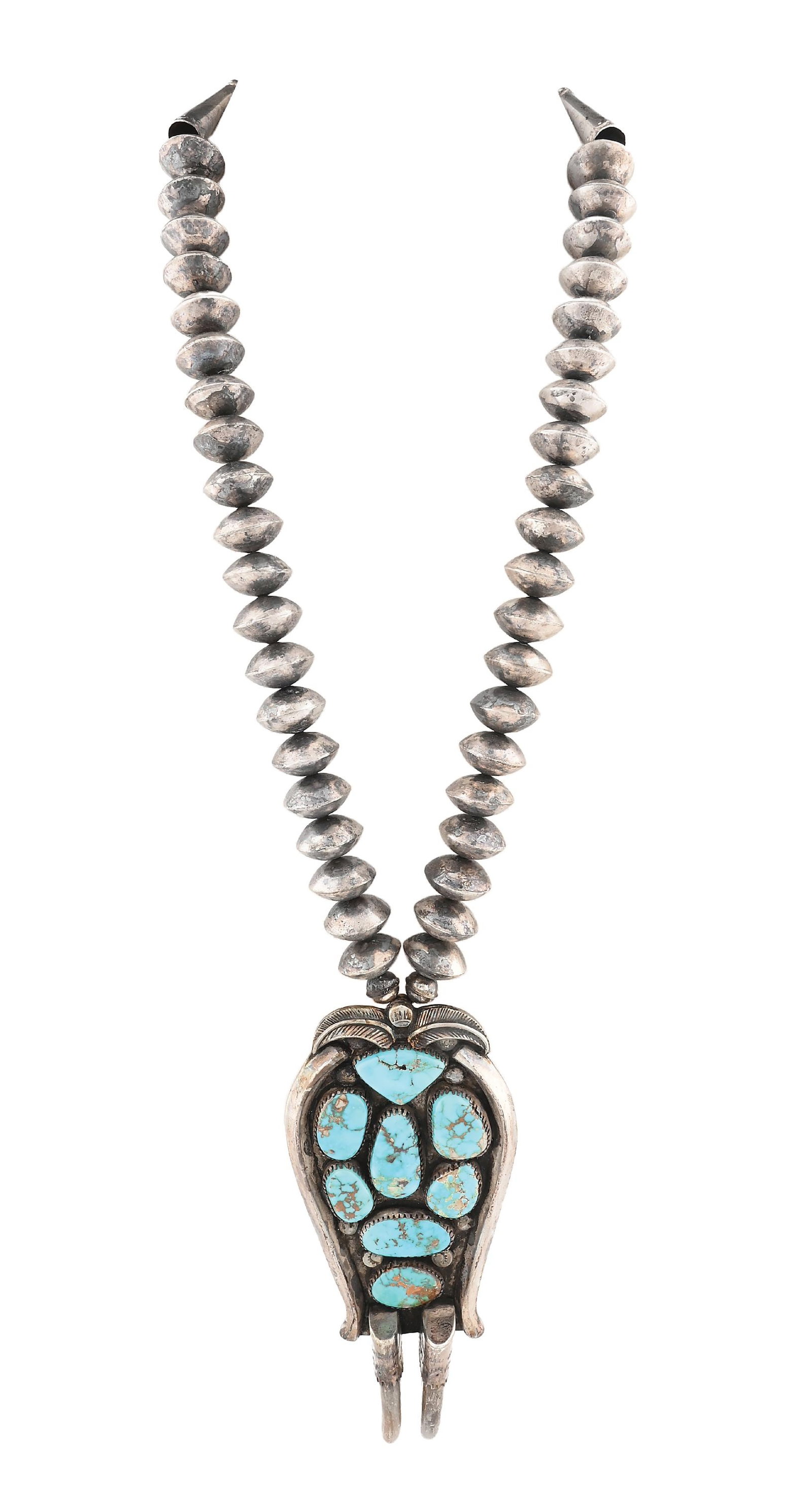 NAVAJO (DINÉ) NECKLACE W/ LARGE NAJA (1 of 7)