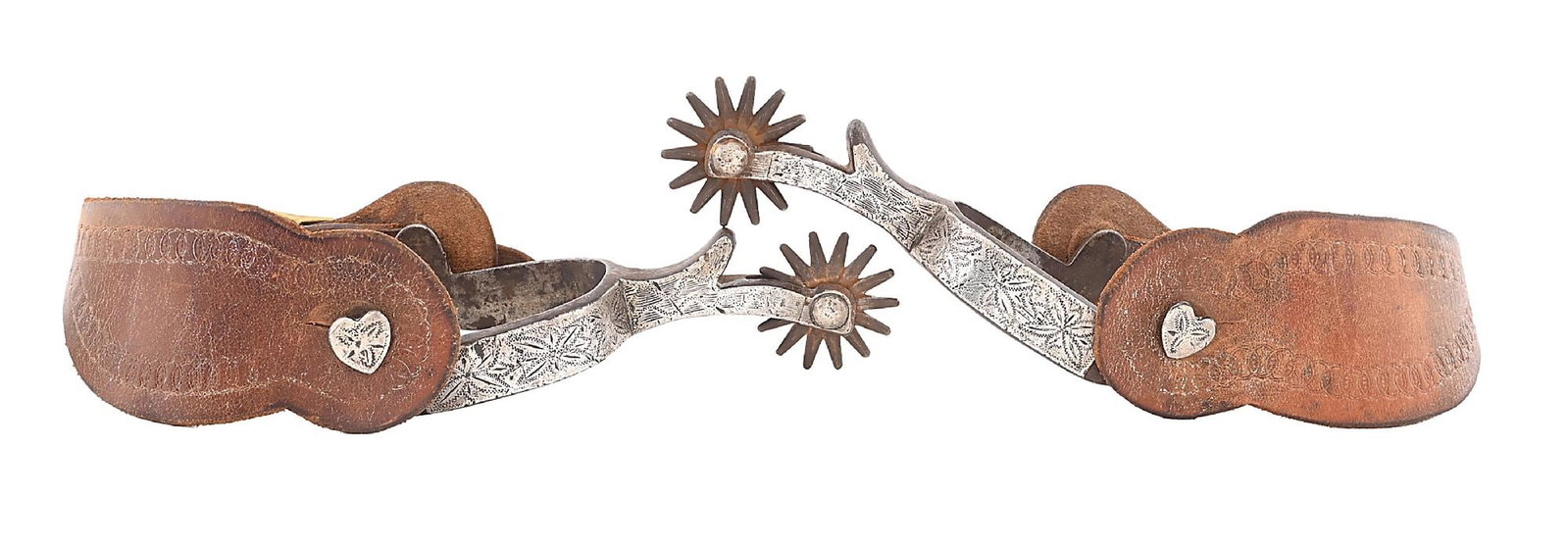 HAMLEY OF OREGON MARKED SPURS BY EDDIE HULBERT (1 of 8)