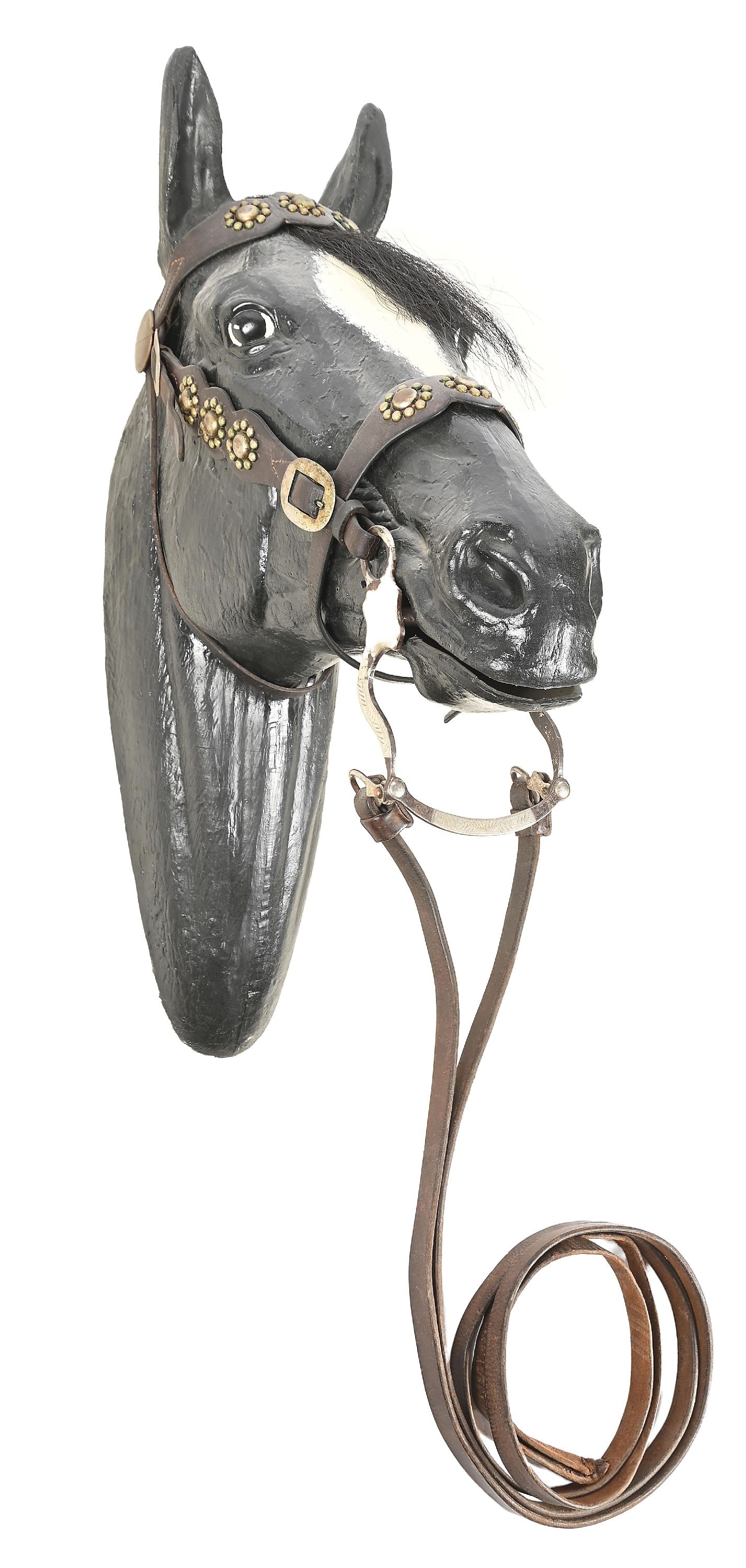 HORSE HEAD WITH BRIDLE AND BIT WALL DECOR (1 of 8)