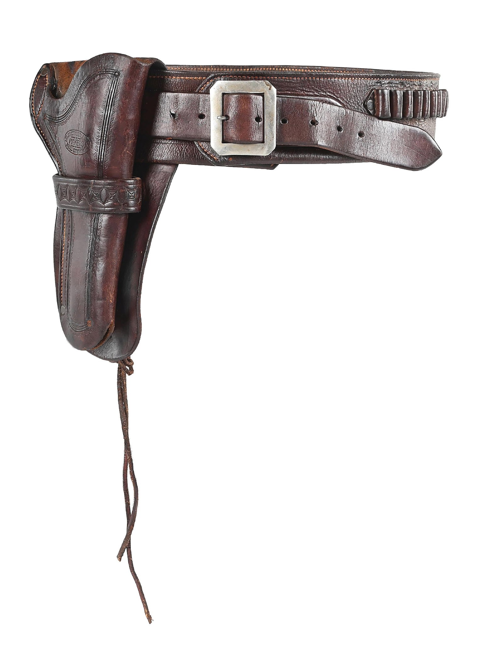 MILES CITY MONTANA SADDLERY MONEY CARTRIDGE BELT & HOLSTER RIG. (1 of 9)