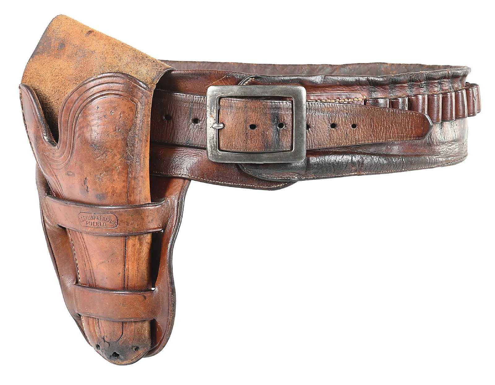 RARE S.C.GALLOP & FRAZIER COLORADO MATCHING HOLSTER & BELT RIG (1 of 11)