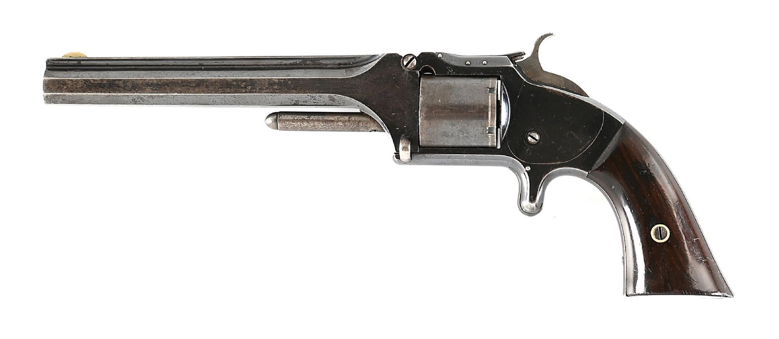 (A) SMITH & WESSON MODEL 2 OLD ARMY SINGLE ACTION REVOLVER WITH CASE. (1 of 9)