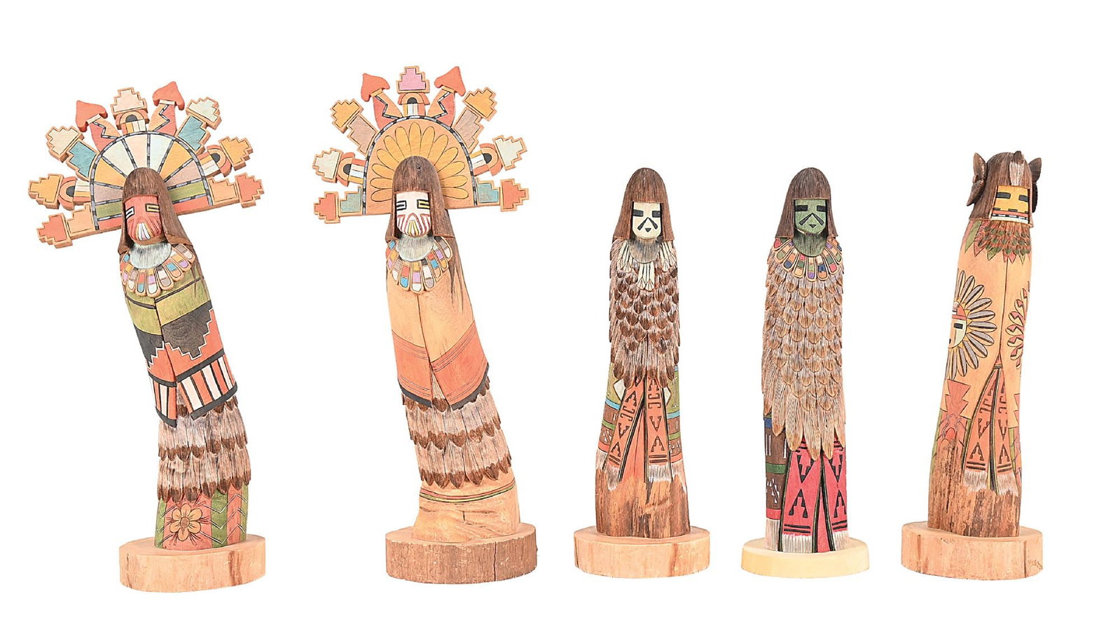 LOT OF 5: HOPI KACHINA DOLLS BY KEVIN HORACE QUANNIE (1 of 5)