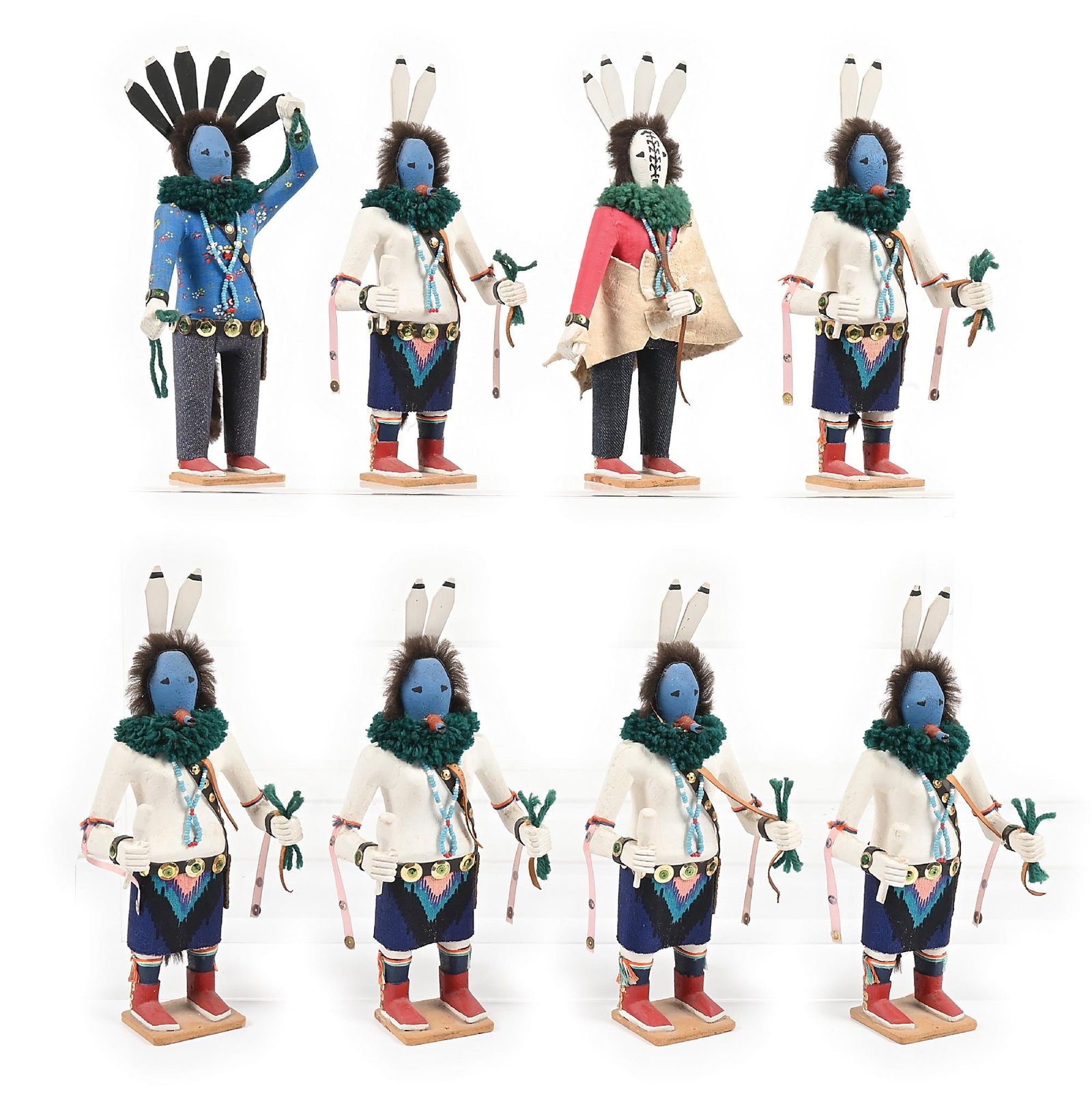 LOT OF 8: NAVAJO (DINÉ) YEI BI CHEI CARVINGS (1 of 4)