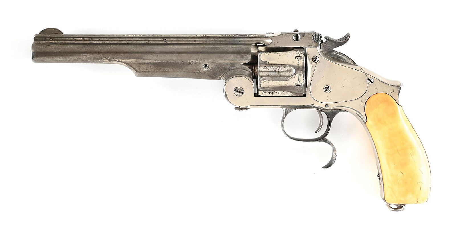(A) SMITH & WESSON NO. 3 SECOND MODEL .44 S&W RUSSIAN SINGLE ACTION REVOLVER. (1 of 7)