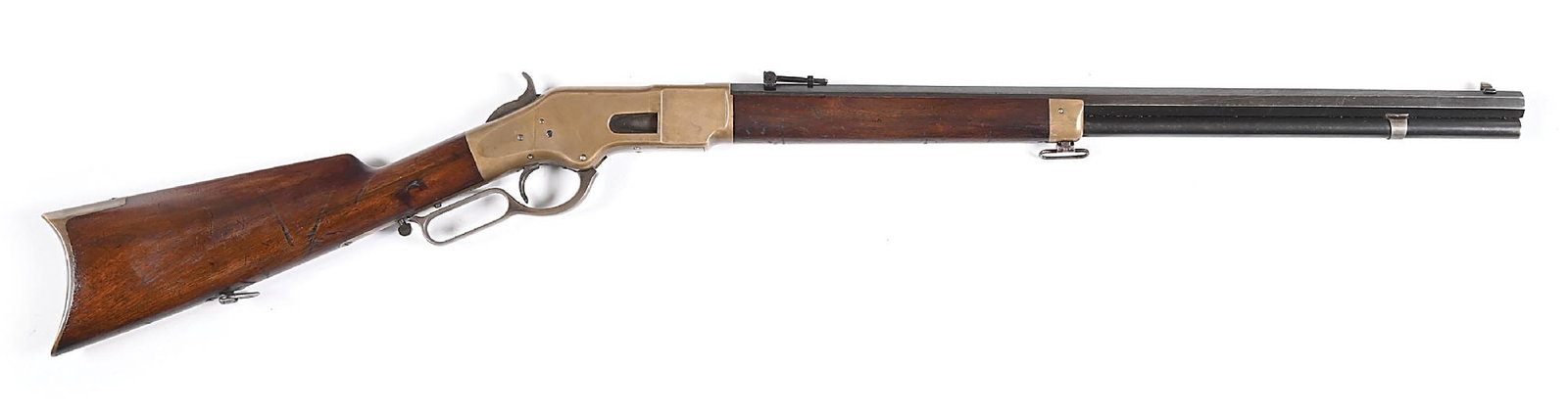 (A) FINE WINCHESTER MODEL 1866 LEVER ACTION RIFLE. (1 of 8)