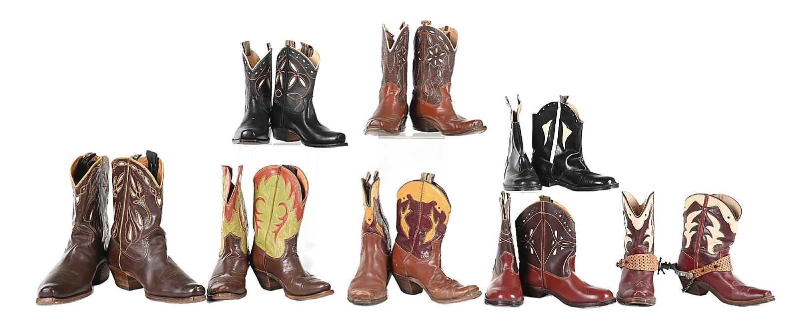 LOT OF 8: PAIRS OF WESTERN COWBOY BOOTS (1 of 4)