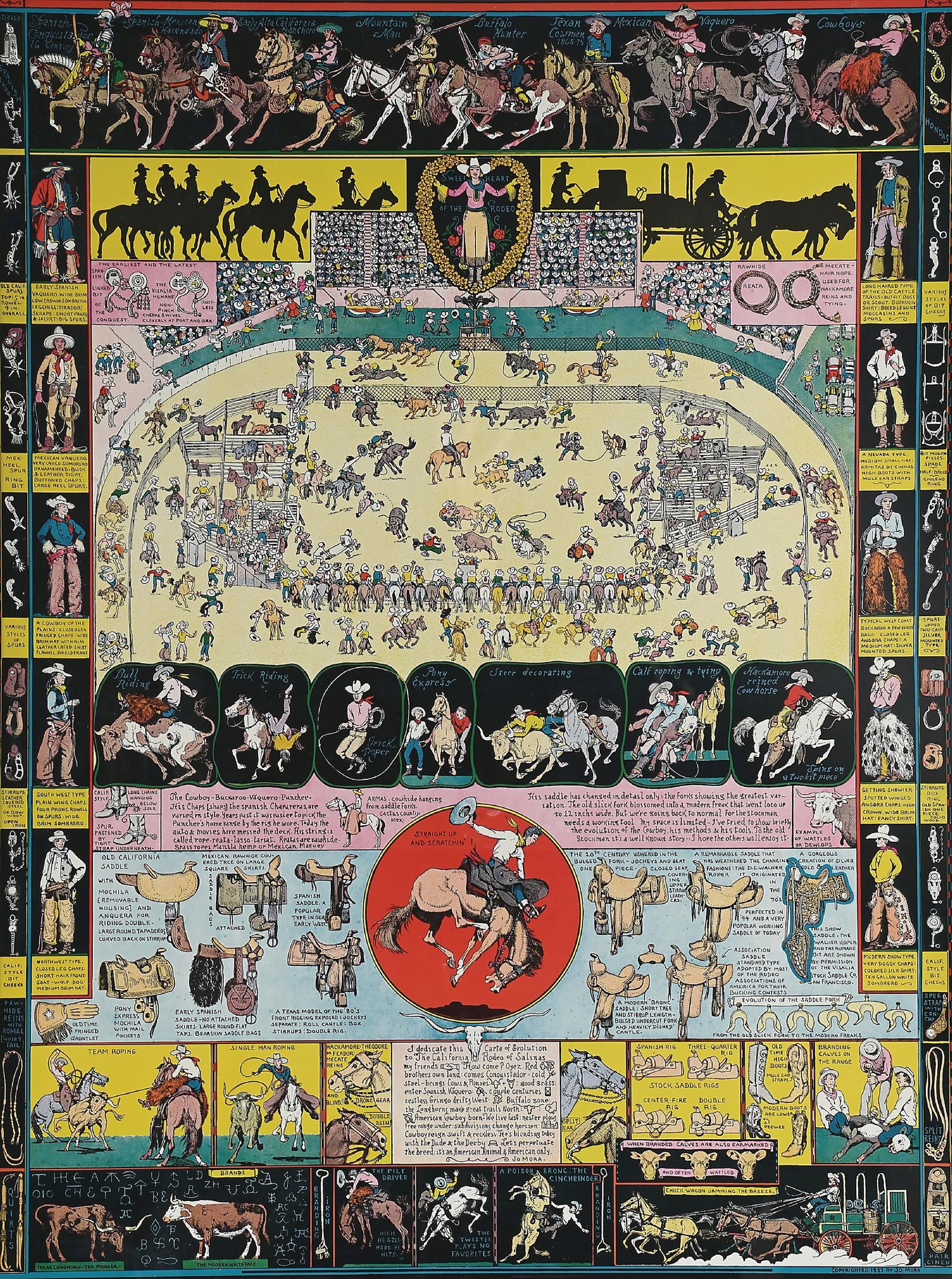 JO MORA FRAMED CARTE "SWEETHEART OF THE RODEO" (1 of 6)