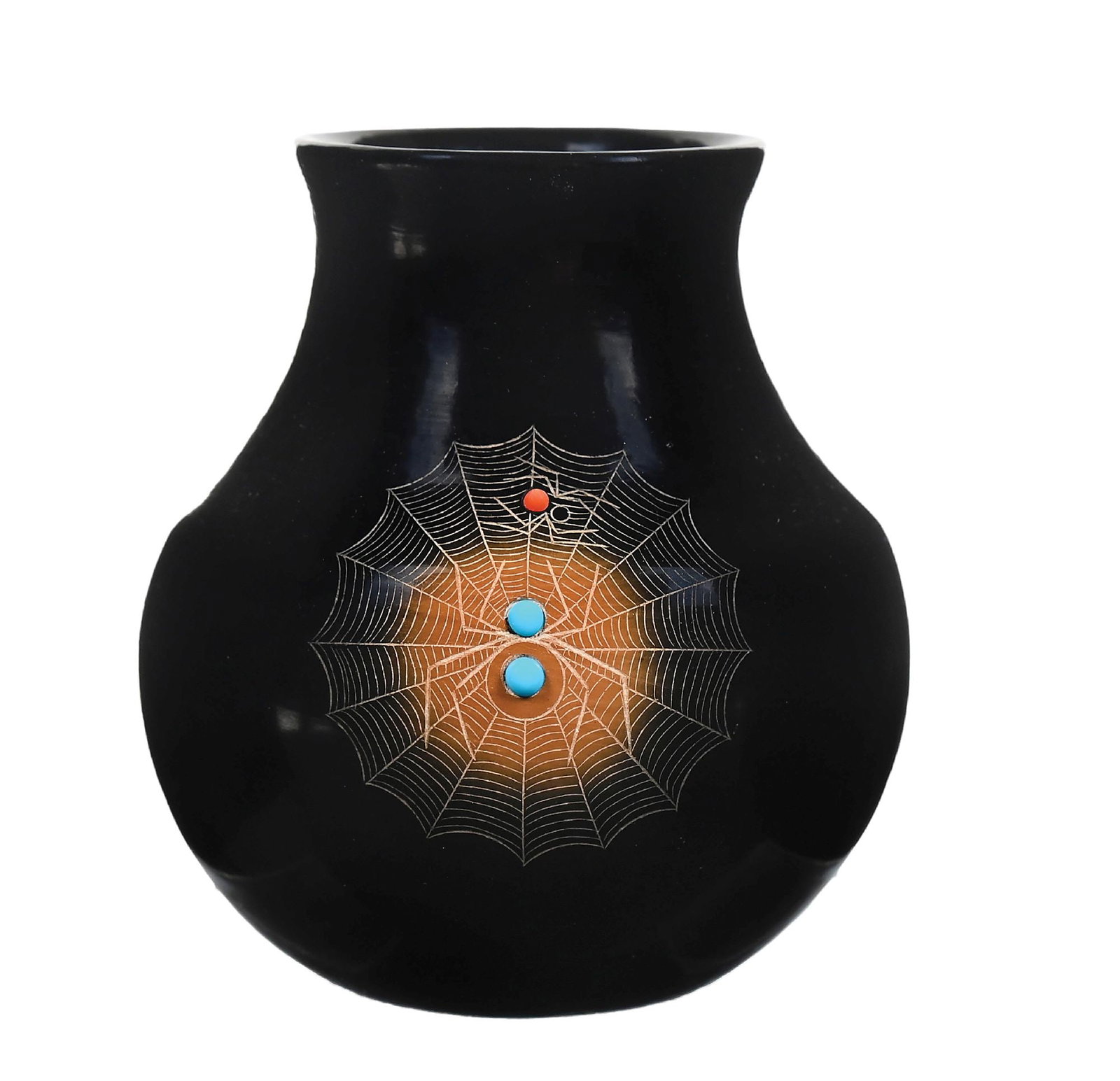 BARBARA GONZALES (TAN MOO-WHE, B. 1947) SAN ILDEFONSO (P’OHWHOGEH) POTTERY VASE (1 of 5)