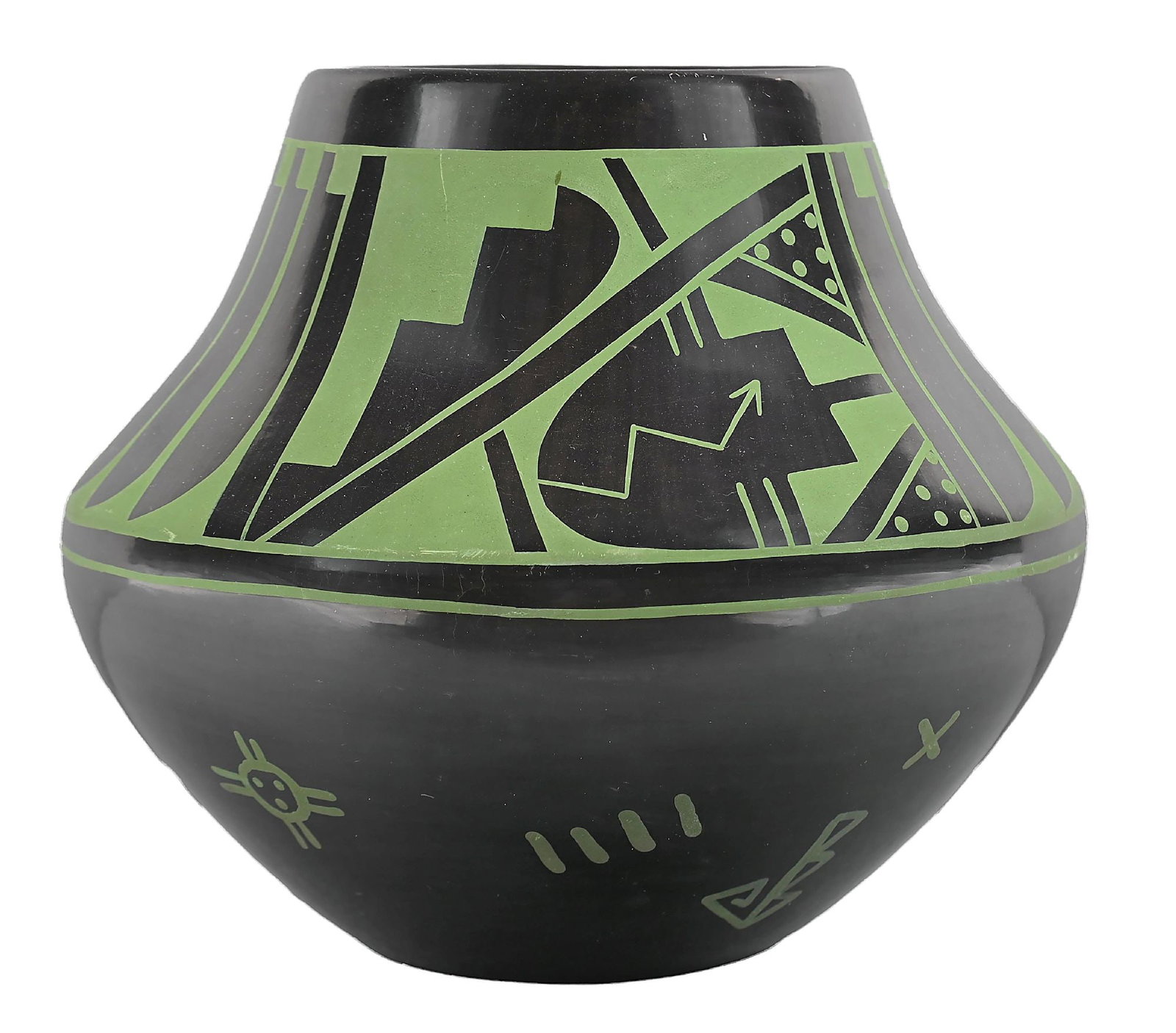 ERIK FENDER (THAN TSIDE'H, B. 1970) SAN ILDEFONSO (P’OHWHOGEH) POTTERY JAR (1 of 5)