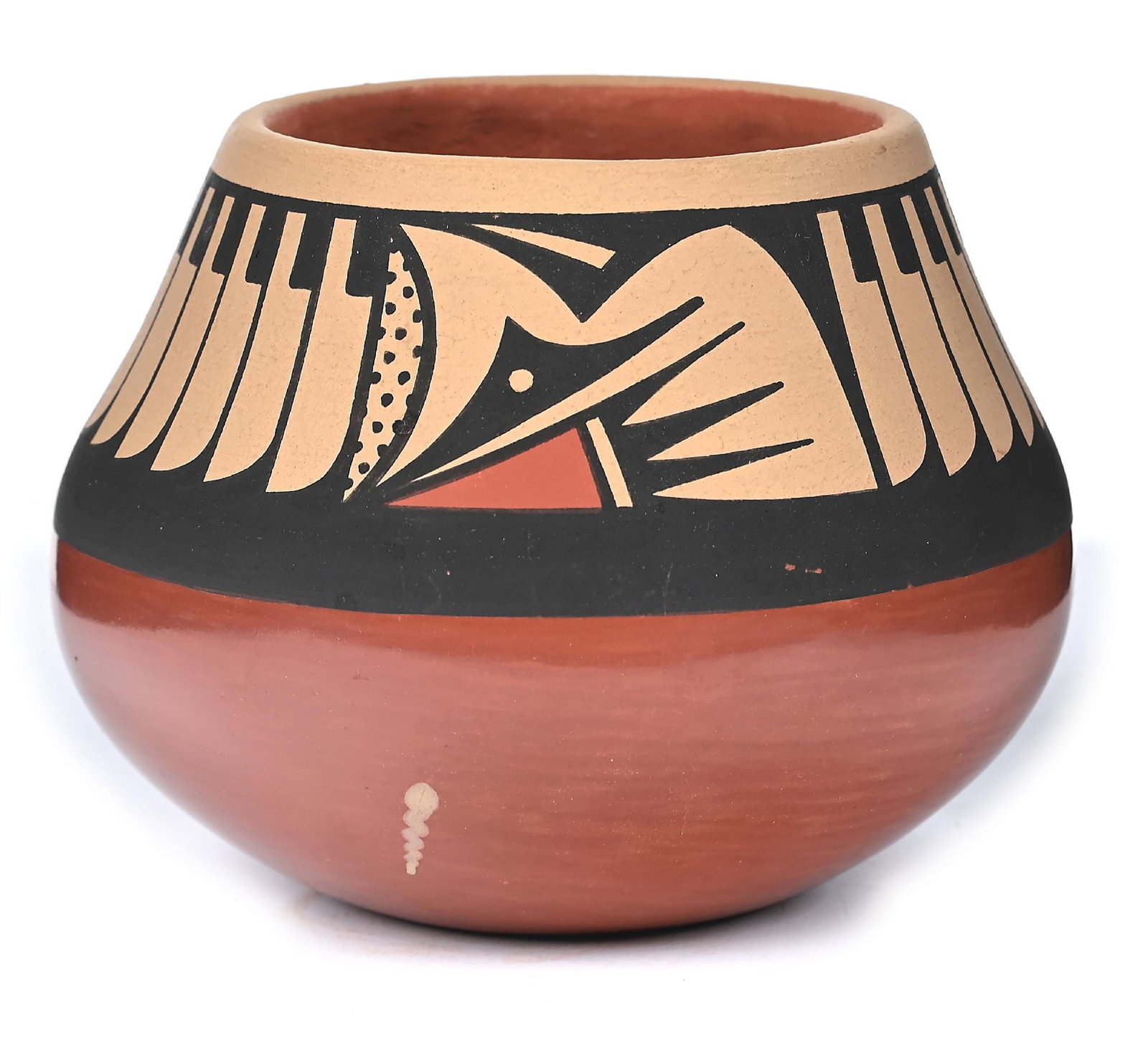 CAVAN GONZALES (TSE-WHANG, B. 1970) SAN ILDEFONSO (P’OHWHOGEH) POLYCHROME JAR (1 of 5)