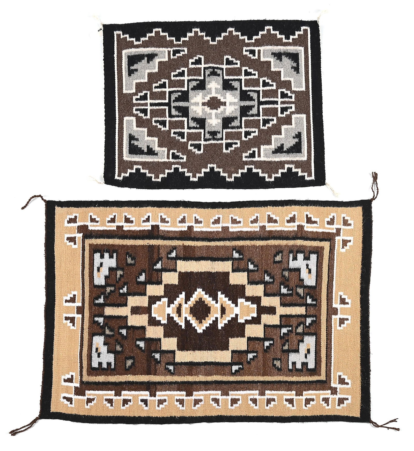 LOT OF 2: NAVAJO (DINÉ) WEAVINGS (1 of 5)