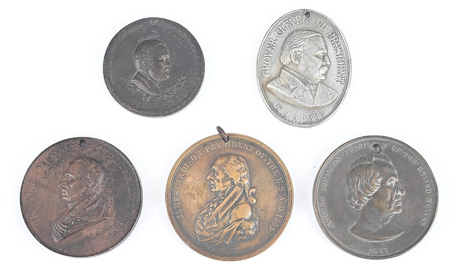 LOT OF PRESIDENTIAL INDIAN PEACE MEDALS (1 of 2)