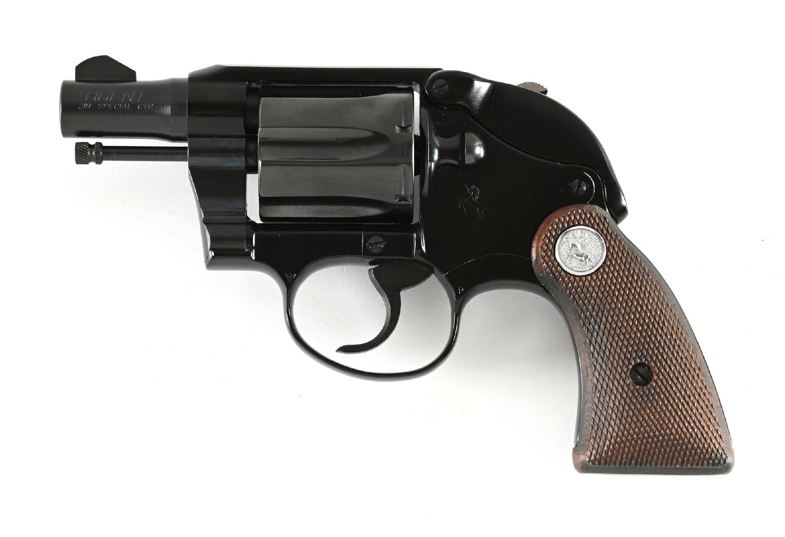 (C) COLT AGENT DOUBLE ACTION REVOLVER (1967). (1 of 3)