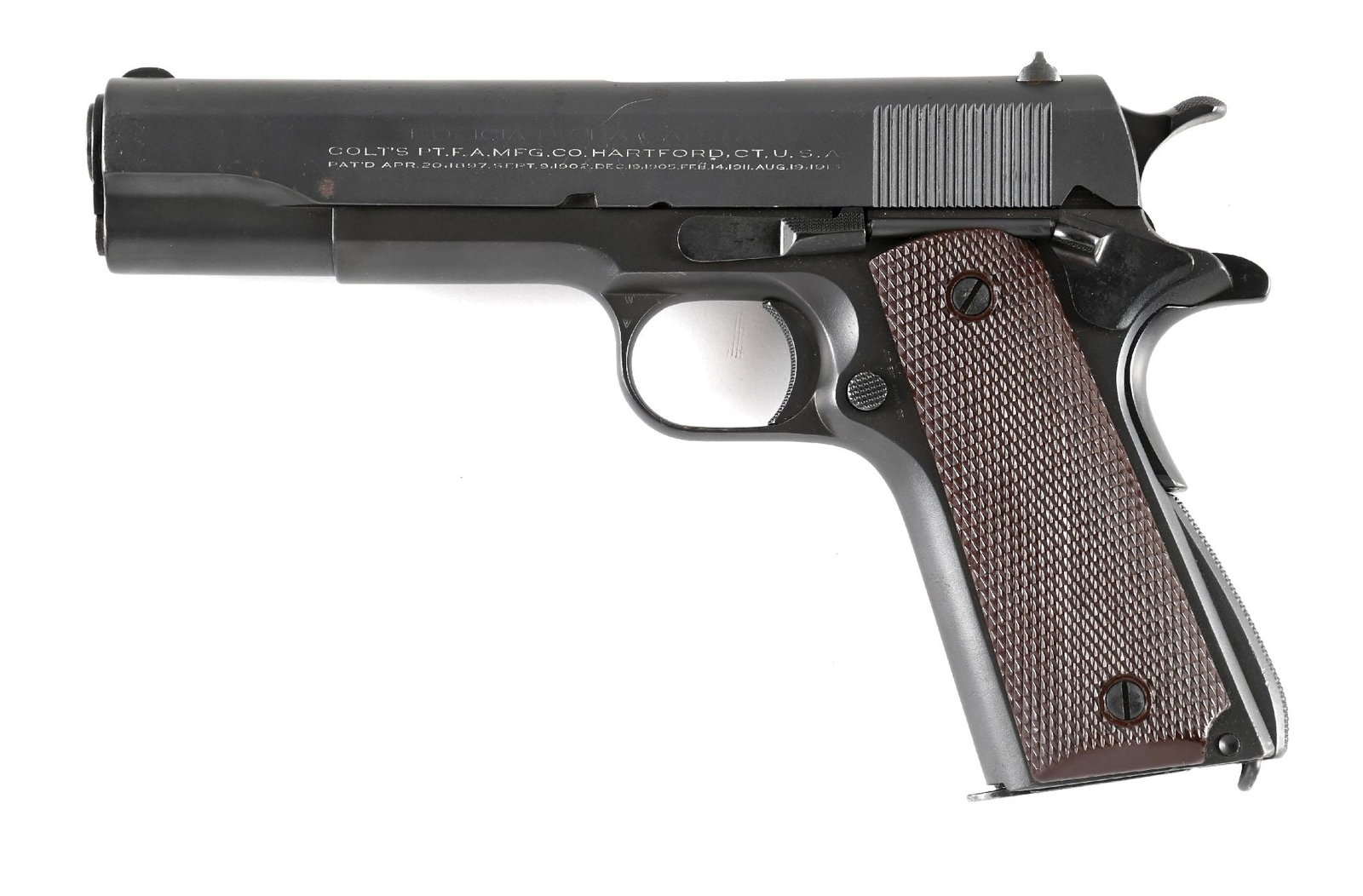 (C) ARGENTINE POLICE MARKED COLT 1911A1 SEMI-AUTOMATIC PISTOL (1933) (1 of 2)