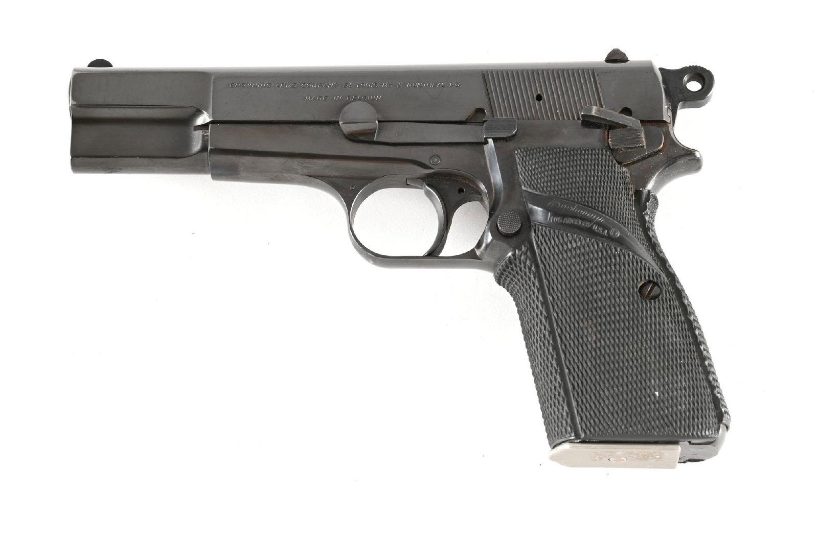 (C) BELGIAN BROWNING HI-POWER 9MM SEMI AUTOMATIC PISTOL (1 of 2)