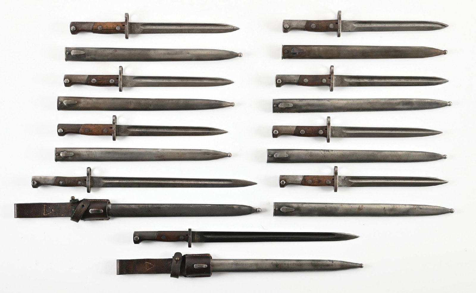 LOT OF 9: YUGO M1924 BAYONETS. (1 of 2)