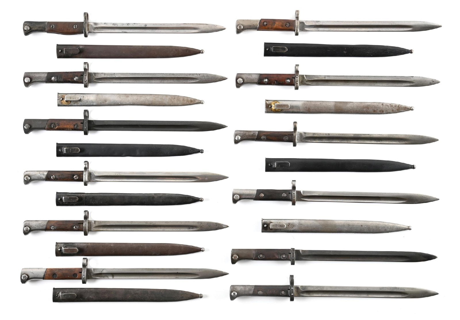 LOT OF 12: YUGO CZ24 BAYONETS. (1 of 1)