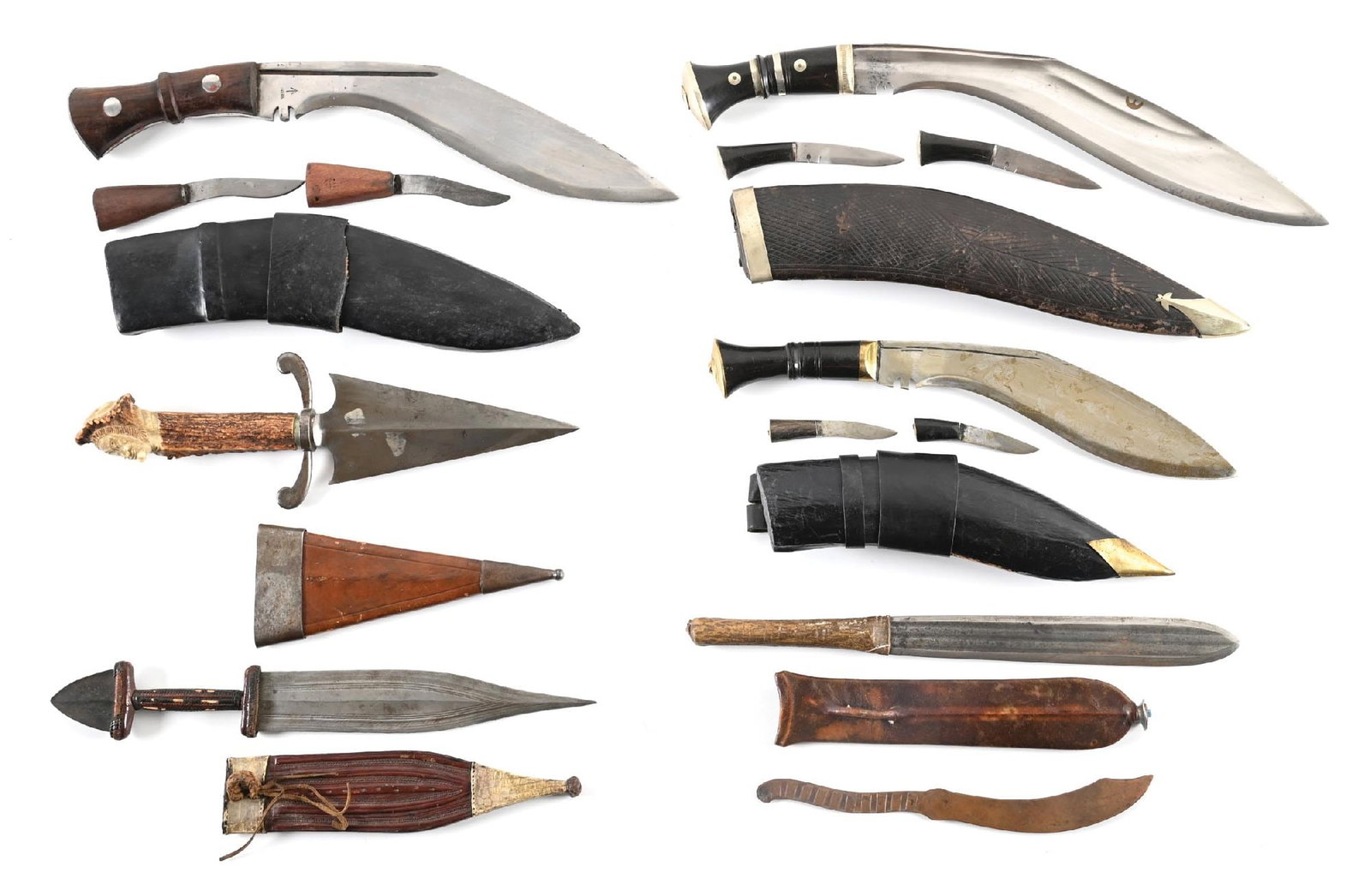 LOT OF 7: ASIAN AND AFRICAN KNIVES AND DAGGERS. (1 of 2)