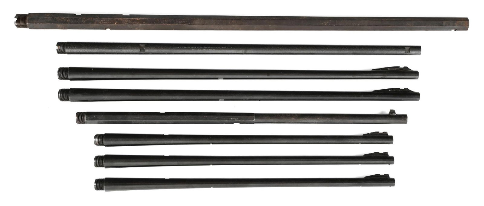 LOT OF 8: WINCHESTER LEVER ACTION BARRELS. (1 of 2)